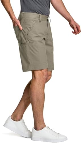 CQR Men's Stretch Utility Shorts, Lightweight Quick Dry Casual Shorts, Hiking Golf Cargo Shorts with Zipper Pockets, Sedona Shorts Tan, 42W x 10L - Image 5