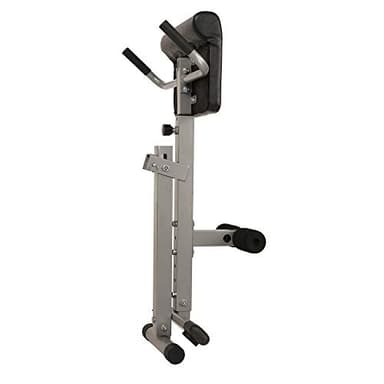 Sunny Health & Fitness 45-Degree Hyperextension Roman Chair with Adjustable Height and Back, Glute, Hamstring, and Ab Workouts Foldable Sit Up Gym Bench for Home, Gray - SF-BH6629 - Image 10