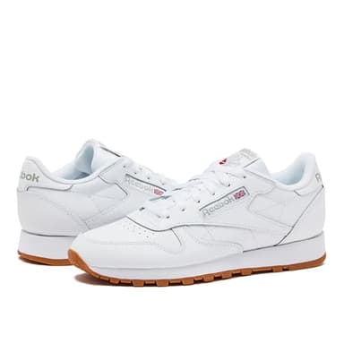 Reebok Classic Leather Sneakers for Women - Black or White Tennis Shoes Womens Size 5 to 12, Footwear White/Pure Grey3/Reebok Gum3, 9.5 - Image 7