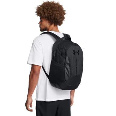 Under Armour Unisex-Adult Hustle 6.0 Backpack, (003) Black/Black/Black, One Size Fits Most - Image 6
