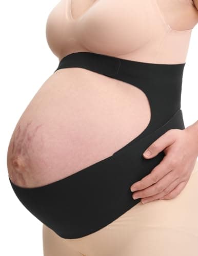Momcozy Pregnancy Belly Band, CozySupport Ergonest Maternity Belly Band, Invisible Pregnancy Belt for Back, Abdomen, Waist - Image 1