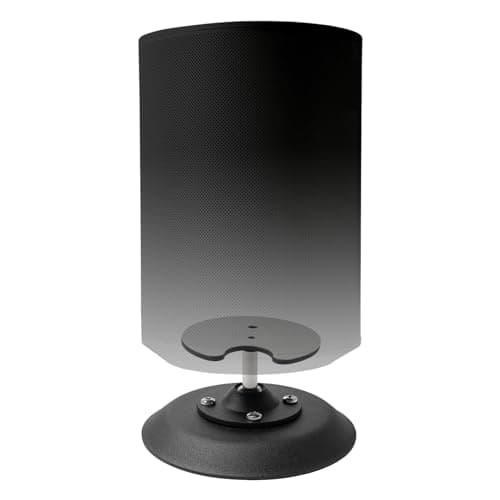 shinar Metal Desktop Speaker Stands,Table Desk Stand Compatible with Sonos Era 100 with Adjustable Swivels up to 360° / Tilts -70° / +70° Table Mount Holder Accessories for Sonos 100 (Black) - Image 1