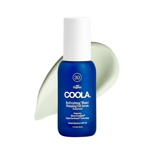 COOLA Refreshing Water Plumping Gel with SPF 30, Dermatologist Tested Face Sunscreen with Hyaluronic Acid, Organic Aloe, and Coconut Water, 1 Fl Oz - Image 1