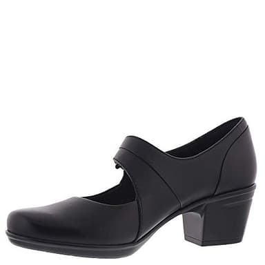 Clarks Womens Emslie Lulin Pumps-Shoes, Black, 8 Wide US - Image 5