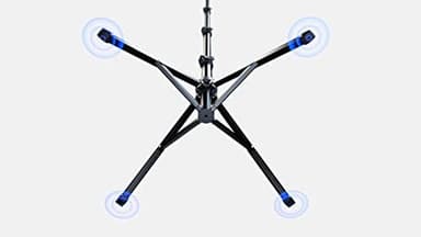 Fugetek 62" Selfie Stick Tripod for iPhone, Stable 4 Leg Design, Bluetooth Remote, Aluminum Stick & Legs, Lightweight, Portable All in One, Compatible with iPhone & Android, Non Skid Feet - Image 5