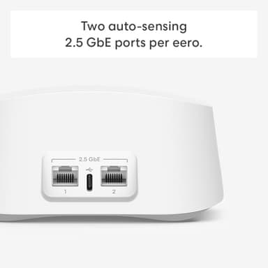 Amazon eero 7 dual-band mesh Wi-Fi 7 router (newest model) - Supports internet plans up to 2.5 Gbps, Coverage up to 6,000 sq. ft., 3-pack - Image 2