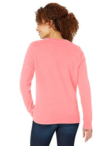 Amazon Essentials Women's Fleece Crewneck Pullover Sweatshirt (Available in Plus Size), Coral Pink, Medium - Image 10