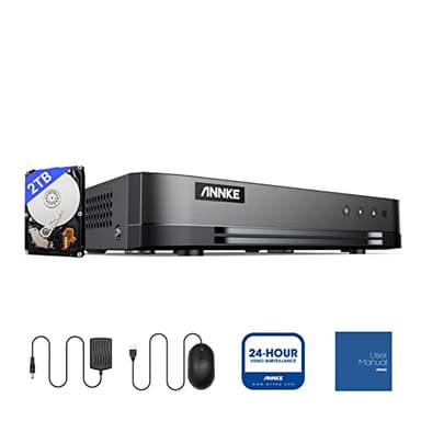 ANNKE 16CH 1080P Lite Hybrid 5-in-1(TVI/AHD/CVI/CVBS/IPC) CCTV DVR, Motion Detection, H.265+ Security 16 Channel Surveillance Digital Video Recorder with 2TB Hard Drive, Easy Remote Access - Image 4