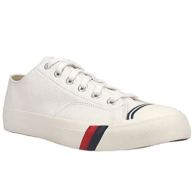 PRO-Keds Men's Royal Lo Lace Up Fashion Sneaker, White Leather, 7 - Image 3