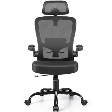 FelixKing Office Chair, Desk Chair with Adjustable Lumbar Support, Ergonomic Computer Chair with High Back and Armrest, Adjustable Height Gaming Chair Home Office Swivel Chair(Black) - Image 6