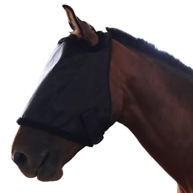 KZWT Horse Fly Mask, with UV Protection Horse Fly Mask, Full Face Fine Mesh Coverage Provide Better Vision and Airflow for Horse - Image 1