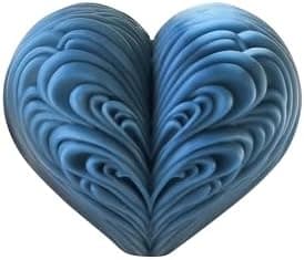 Silicone Flower Heart Mold - Rose Silicone Resin Casting Molds for Candle & Resin & Soap Craft Supplies - Image 3