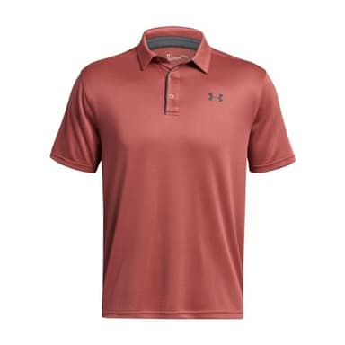 Under Armour Men's Tech Golf Polo, (611) Sedona Red / / Pitch Gray, Medium - Image 4
