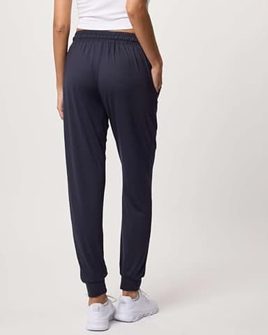 Real Essentials 3 Pack: Women's Ultra-Soft Lounge Joggers Sweatpants Athletic Yoga Pants with Pockets (Available in Plus), Set 3, XL, Pack of 3 - Image 3