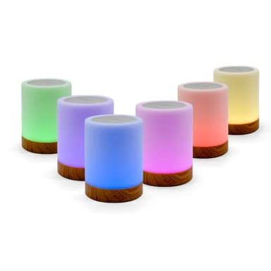 Friendship Lamps by LuvLink – No Subscription WiFi Touch Lamp for Long Distance Relationships, Couples, Friends & Family - Gift Ready (Set of Six) - Image 1