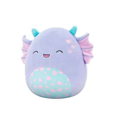 Squishmallows Original 8in Strobe the Purple Swamp Monster with Hearts – Official Jazwares Valentine Plush (Little) - Image 2