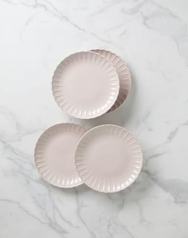 Lenox 896912 French Perle Scallop Blush 12-Piece Dinnerware Set - Image 6