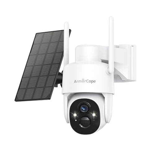 Armorcope Solar Security Cameras Wireless Outdoor,360° View Battery Powered with Spotlight Color Night Vision,2K WiFi Home Security,PIR Sensor,Wireless Easy Install, 2.4 GHz Wi-Fi - Image 1