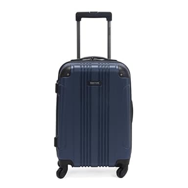 Kenneth Cole REACTION Out of Bounds Lightweight Hardshell 4-Wheel Spinner Luggage, Naval, 20-Inch Carry On - Image 1