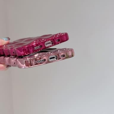 FABSPARK Case for iPhone 14 Pro Max,3D Meteorite Bubble Pattern Electroplate Plating Glitter Curly Wavy Frame Glossy Case,Soft TPU Shockproof for iPhone 14 Pro Max 6.7 Inch,Dark Green - Image 5