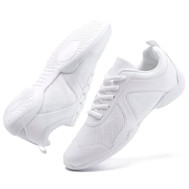 White Cheer Shoes for Girls Womens Cheerleading Shoes Girl Youth Breathable Lightweight Comfortable Kids Cheer Sneakers Size - Image 5