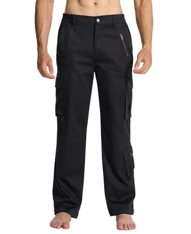 Susclude Camo Pants for Men Tactical Cargo Pants Rip Stop Elastic Stretch Military Army Work Pants with 7 Pockets - Image 1