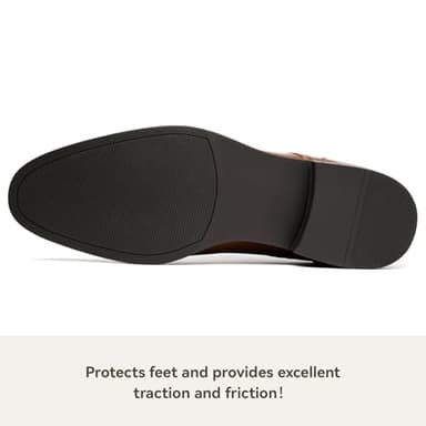 Mens Formal Oxford Dress Shoes, Lace Up Business Derby Shoes with Comfortable Lining Brown - Image 3