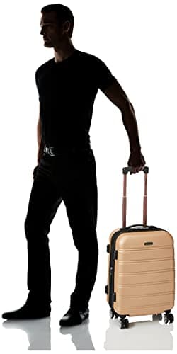 Rockland Melbourne Hardside Expandable Spinner Wheel Luggage, Champagne, Carry-On 20-Inch - Image 6