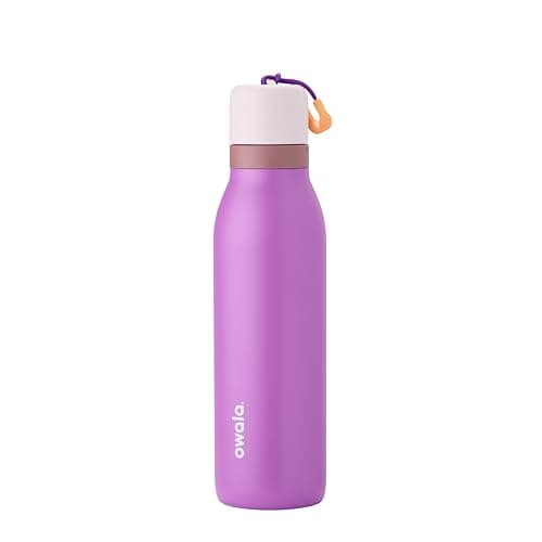Owala FreeSip Twist Insulated Stainless Steel Water Bottle with Straw for Sports and Travel, BPA-Free, 18-oz, Purple (California Grapevine) - Image 1