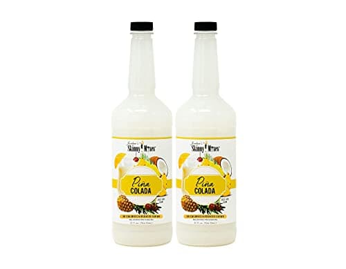Jordan's Skinny Mixes Syrups, Pina Colada, Cocktail Mix, 32 Ounces (Pack of 2), Flavoring for Cocktails, Mocktails, Frozen Drinks, & Flavored Beverages - Image 1