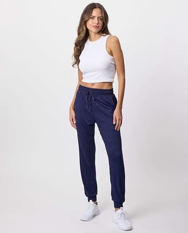Real Essentials 3 Pack: Women's Ultra-Soft Lounge Joggers Sweatpants Athletic Yoga Pants with Pockets (Available in Plus), Set 12, 1X, Pack of 3 - Image 6