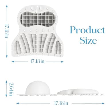 RUseeN Bath Pillow Luxury Bathtub Pillow, Bath Pillows for Tub Head Neck and Back Support, Non-Slip Soft Silicon Bath Tub Pillow with Strong Suction Cup, Bath Accessories Spa Gifts, White - Image 7