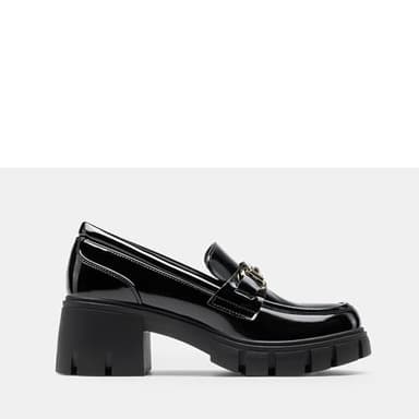 DREAM PAIRS Loafers for Women Platform Chunky Loafers Slip On Casual Shoes,Size 8.5,Black-Pat,SDLS2321W - Image 6