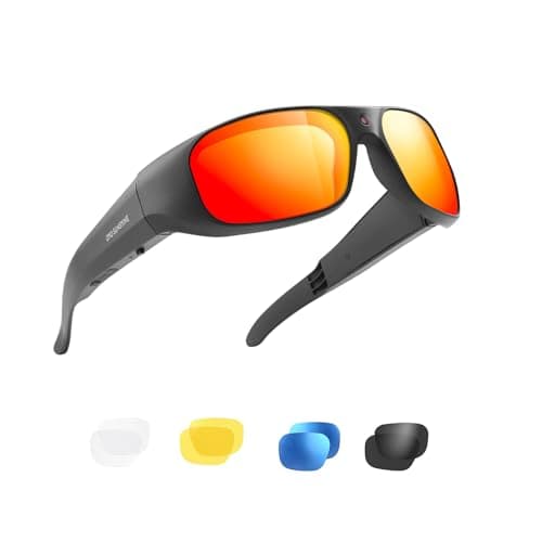 OhO sunshine Ultra 4K Camera Glasses,512GB Built-in Memory Smart Glasses with UV400 Sunglasses Lens for Outdoor Sport - Image 1