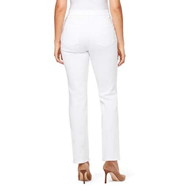 Gloria Vanderbilt Women's Amanda Classic High Rise Tapered Jean Standard, Vintage White, 14 Long - Image 3