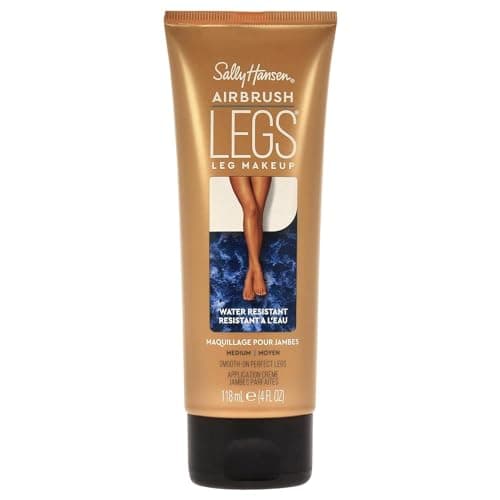 Sally Hansen Airbrush Legs®, Leg Makeup, Medium, Easy Application, Flawless Looking Legs, Water Resistant, Transfer Proof Lotion - Image 1