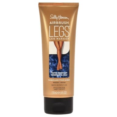 Sally Hansen Airbrush Legs®, Leg Makeup, Medium, Easy Application, Flawless Looking Legs, Water Resistant, Transfer Proof Lotion - Image 1
