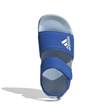 adidas Adilette Slide Sandal, Bright Royal/White/Clear Sky, 4 US Unisex Big Kid - Image 5