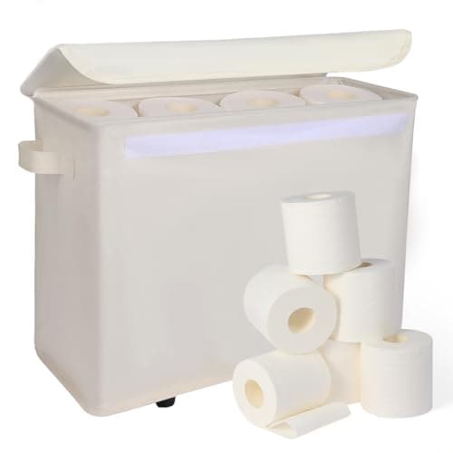 Rlosjin Large Shelf Storage Baskets | Fabric Closet Organizers and Storage Bins with Handles for Home Organization | Decorative Foldable Baskets for Organizing Clothes, Toys, Nursery - Image 1