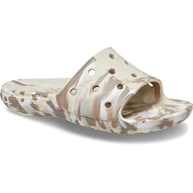 Crocs Unisex-Adult Classic Tie Dye Slides, Bone/Multi, 2 Men/4 Women - Image 4
