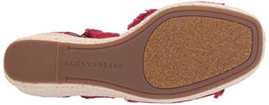 Lucky Brand Women's Mindra Espadrille Wedge Sandal, sb red, 7.5 - Image 4