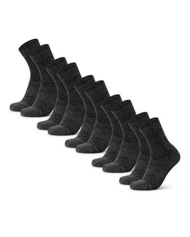 DANISH ENDURANCE Light Hiking Socks, Light Merino Wool Socks, Anti Blister, Unisex, 3 or 5-Pack - Image 1