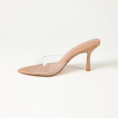 The Drop Women's Mandy Pointed-Toe Heeled Sandal, Clear, 9.5 - Image 2