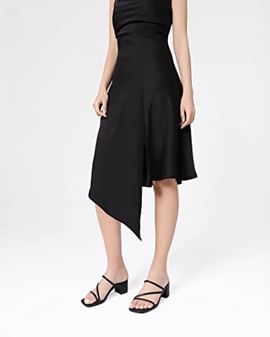 Shoe'N Tale Strappy Heels For Women Low Chunky Block Heel Heeled Sandals Square Open Toe Slip On Slides Mules(8.5,Black) - Image 5