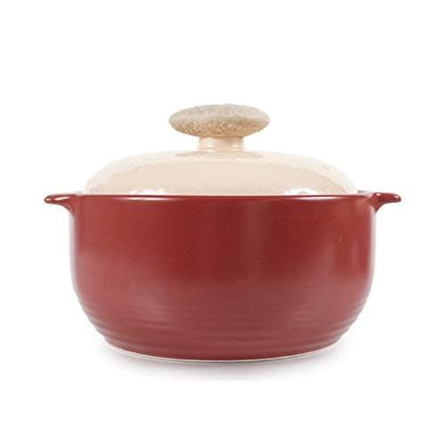 Neoflam Kiesel 2qt Non-Stick Ceramic Casserole Pot, Dutch Oven, Clay Pot, Stockpot For Stew, Soup, Steam, Scratch Resistant, Oven Safe, Heat Resistant, Plum - Image 1