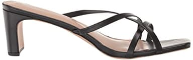 The Drop Women's Amelie Strappy Square Toe Heeled Sandal, Black, 7 - Image 7