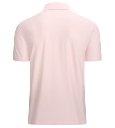 Alex Vando Mens Golf Shirt Moisture Wicking Quick-Dry Short Sleeve Casual Polo Shirts for Men,Lt Pink,M - Image 2