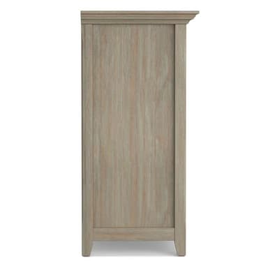 SIMPLIHOME Amherst Console Table - 57 Inch Wide Solid Wood 8-Cube Storage Sofa Table in Distressed Grey, Transitional Cube Bookcase for Entryway or Living Room with Molded Top and Tapered Legs - Image 10