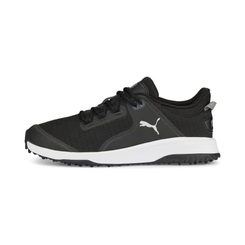 PUMA Men's Fusion Grip Golf Shoe, Black Silver-Quiet Shade, 13 - Image 1