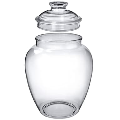 Amazing Abby - Sugar Sugar - 140-Ounce Plastic Candy Jar with Lid, Large Cookie Jar (7.5"(D) x 10.5"(H)), Apothecary Jar, BPA-Free, Shatter-Proof, Dishwasher-Safe, Great for Candy Buffet - Image 7